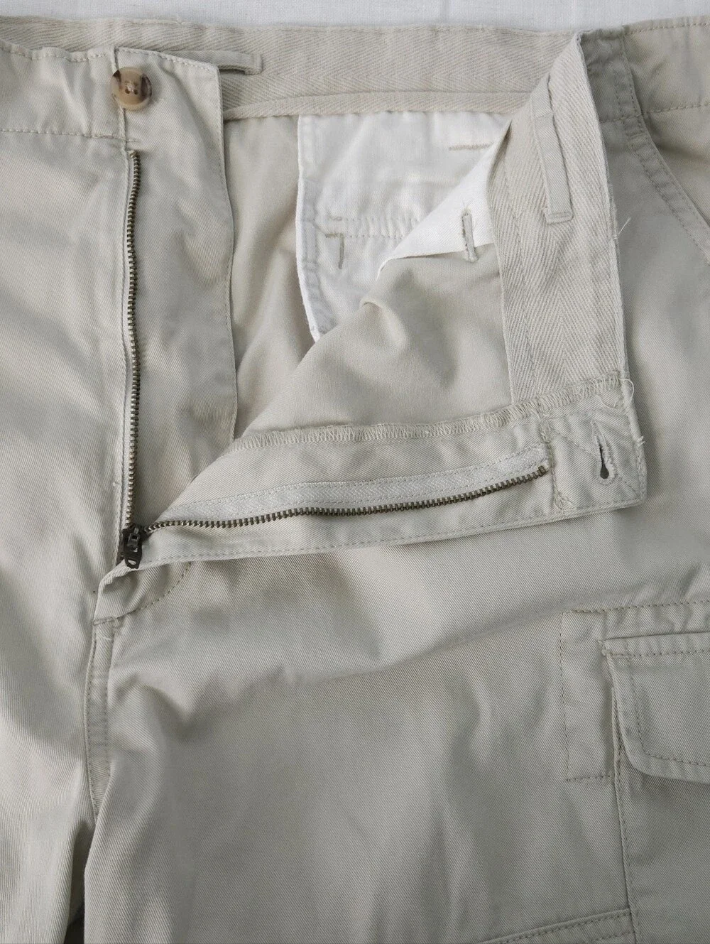 Polo Ralph Lauren Mens 44B Relaxed Fit Cargo Shorts‎ Khaki Tan Cotton Pony Logo